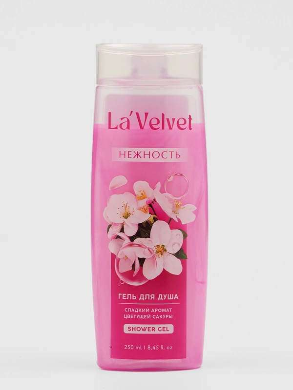 Гель для душа LaVelvet "Нежность", сладкий аромат цветущей сакуры