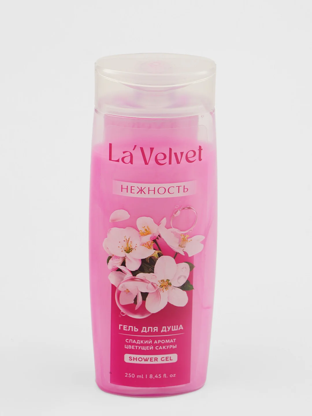 Гель для душа LaVelvet "Нежность", сладкий аромат цветущей сакуры