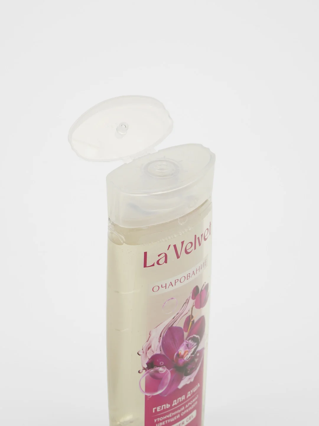 Гель для душа LaVelvet Очарование, утончённый аромат цветущей орхидеи