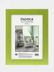 Зеленый рамка пластиковая, 15*21 см