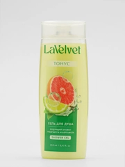 Гель для душа LaVelvet Тонус, бодрящий аромат грейпфрута и бергамота