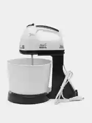Белый миксер Sakura SA-6313CBK, с чашей, 250 Вт, 7 скоростей