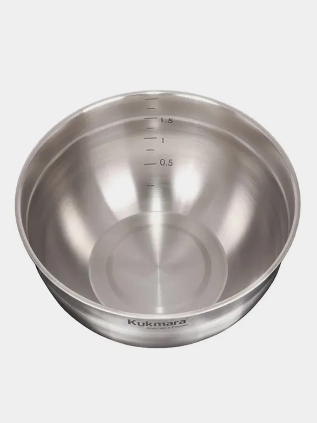 Миска KUKMARA из нержавеющей стали, 2,1 л, диаметр 18 см