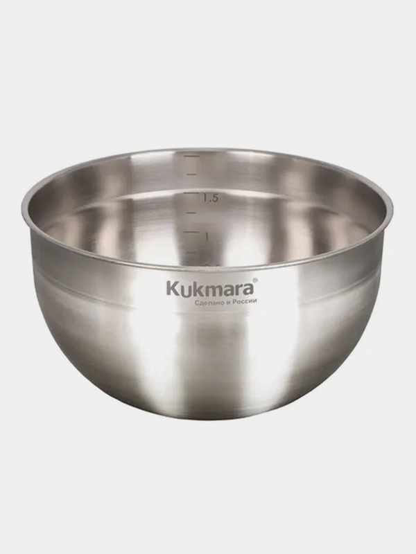 Миска KUKMARA из нержавеющей стали, 2,1 л, диаметр 18 см