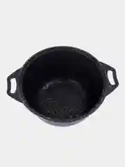 Кастрюля KUKMARA АП Темный мрамор, со стеклянной крышкой, 4 л