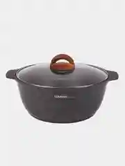 Кастрюля жаровня KUKMARA АП линия Granit ultra original, со стеклянной крышкой, 5 л