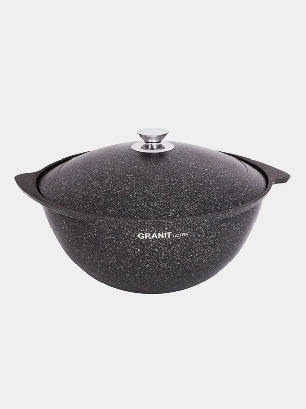 Казан для плова KUKMAR АП линия Granit ultra original, с крышкой, 6 л