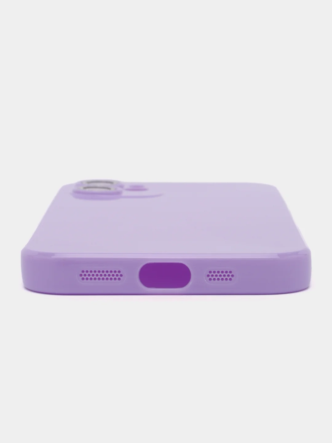 Сиреневый чехол для IPhone (Айфон) с защитой для камеры, 12, 13, 13 Pro, 14
