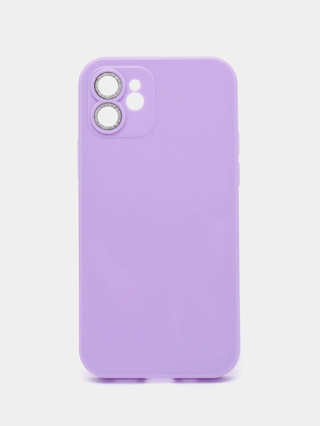 Сиреневый чехол для IPhone (Айфон) с защитой для камеры, 12, 13, 13 Pro, 14