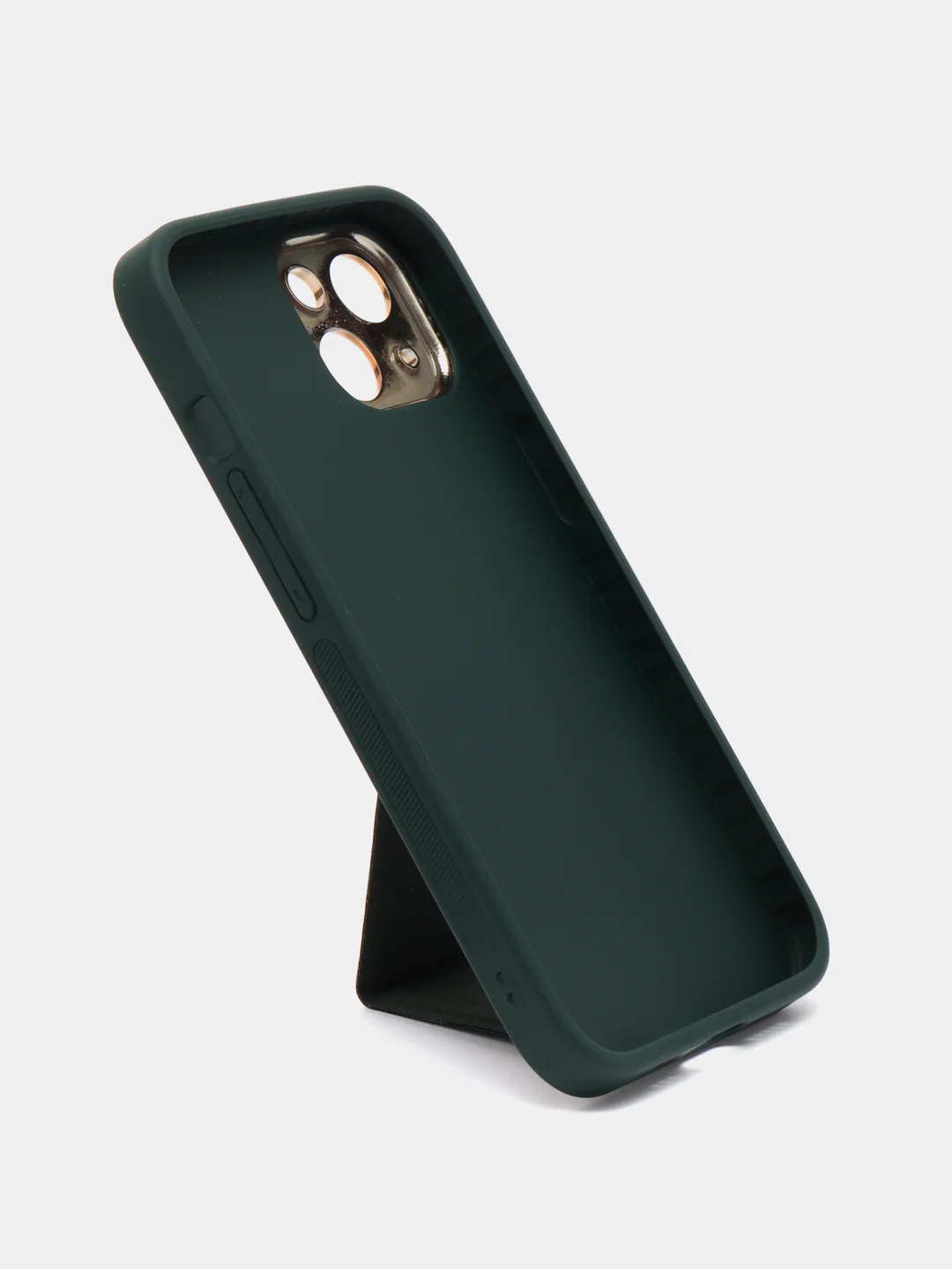 Зеленый чехол на iPhone c подставкой, 12, 13, 14