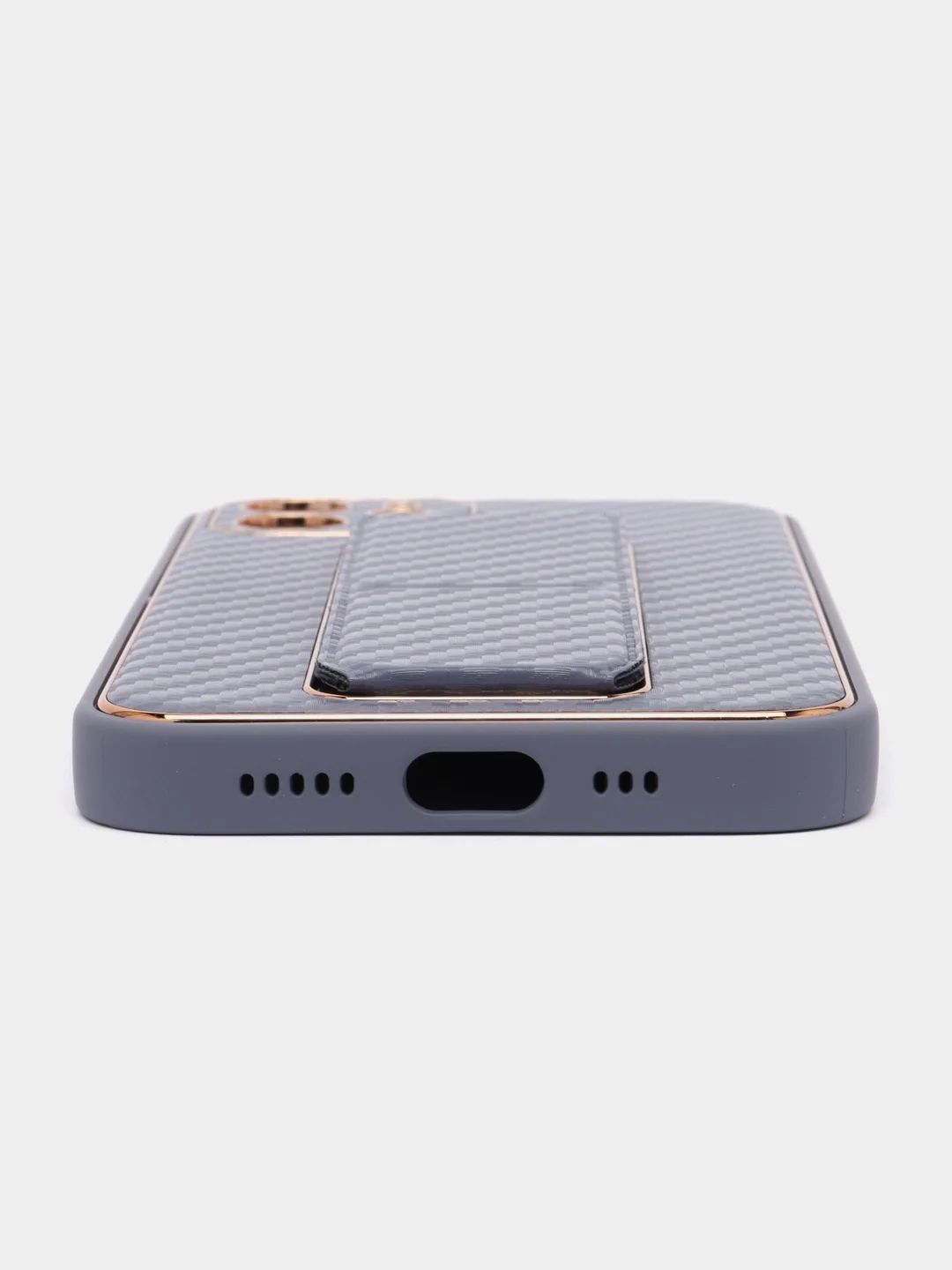 Небесно-голубой чехол на iPhone c подставкой, 12, 13, 14