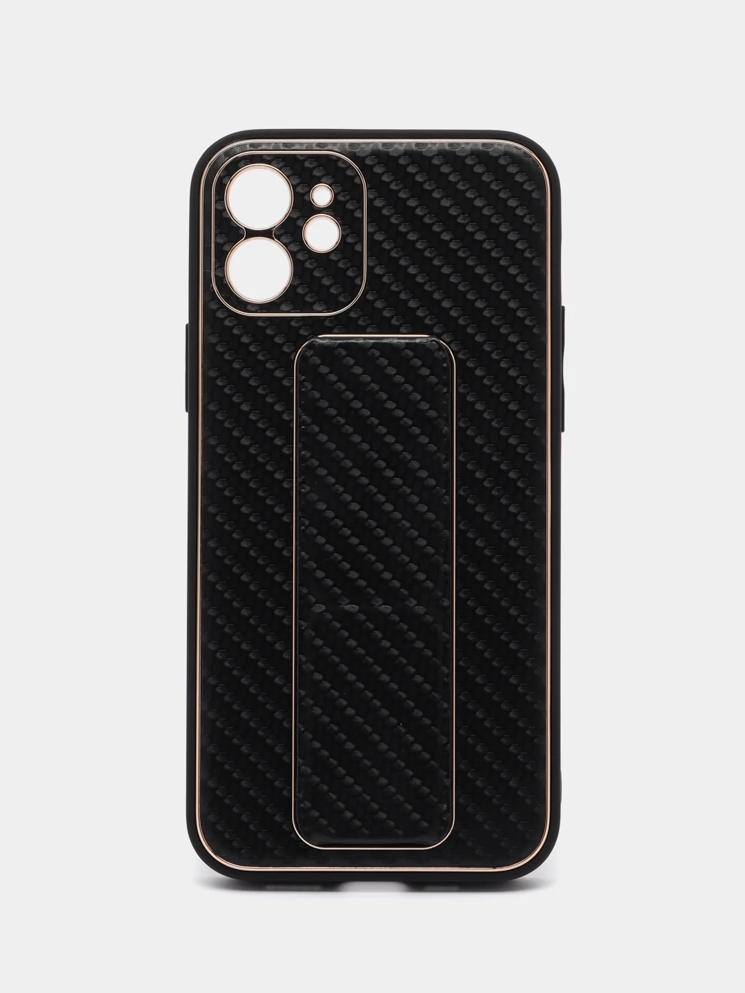 Черный чехол на iPhone c подставкой, 12, 13, 14