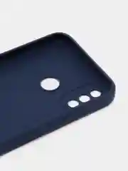 Синий чехол силиконовый с принтом и защитой камеры для Tecno Spark 6 Go