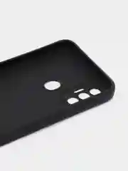 Серый меланж чехол силиконовый с принтом и защитой камеры для TECNO Spark 7