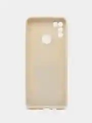 Коричневый чехол силиконовый с принтом и защитой камеры для Infinix Hot 10 Play / Infinix Hot 11 Play