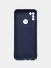 Синий чехол силиконовый с принтом и защитой камеры для Infinix Hot 10 Play / Infinix Hot 11 Play