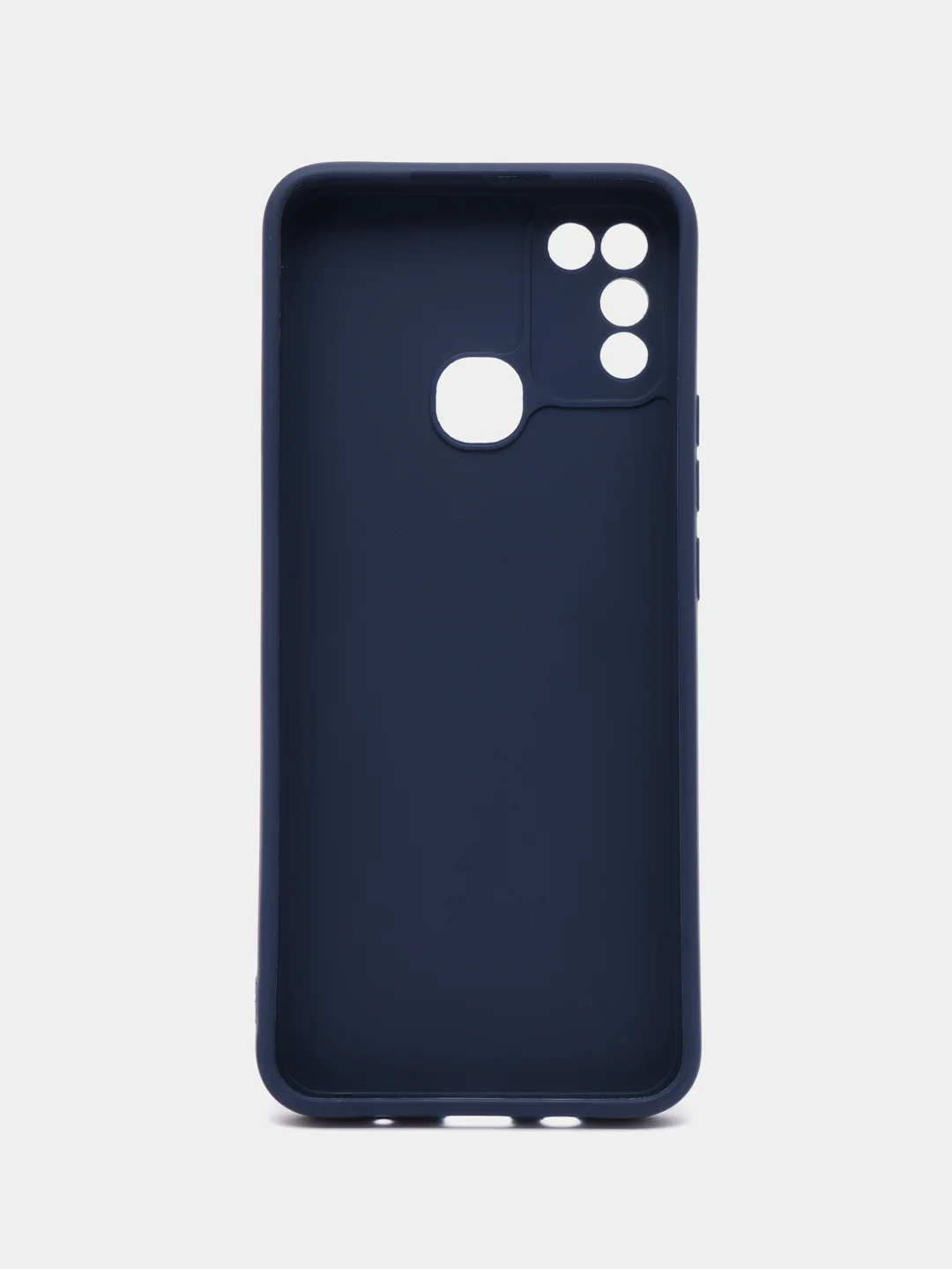 Темно-синий чехол силиконовый с принтом и защитой камеры для Infinix Hot 10 Play / Infinix Hot 11 Play