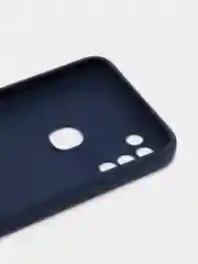 Темно-синий чехол силиконовый с принтом и защитой камеры для Infinix Hot 10 Play / Infinix Hot 11 Play