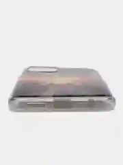 Коричневый чехол Xiaomi Redmi Note 10, Redmi Note 10S, Poco M5s, Поко М5с, силиконовый, с рисунком