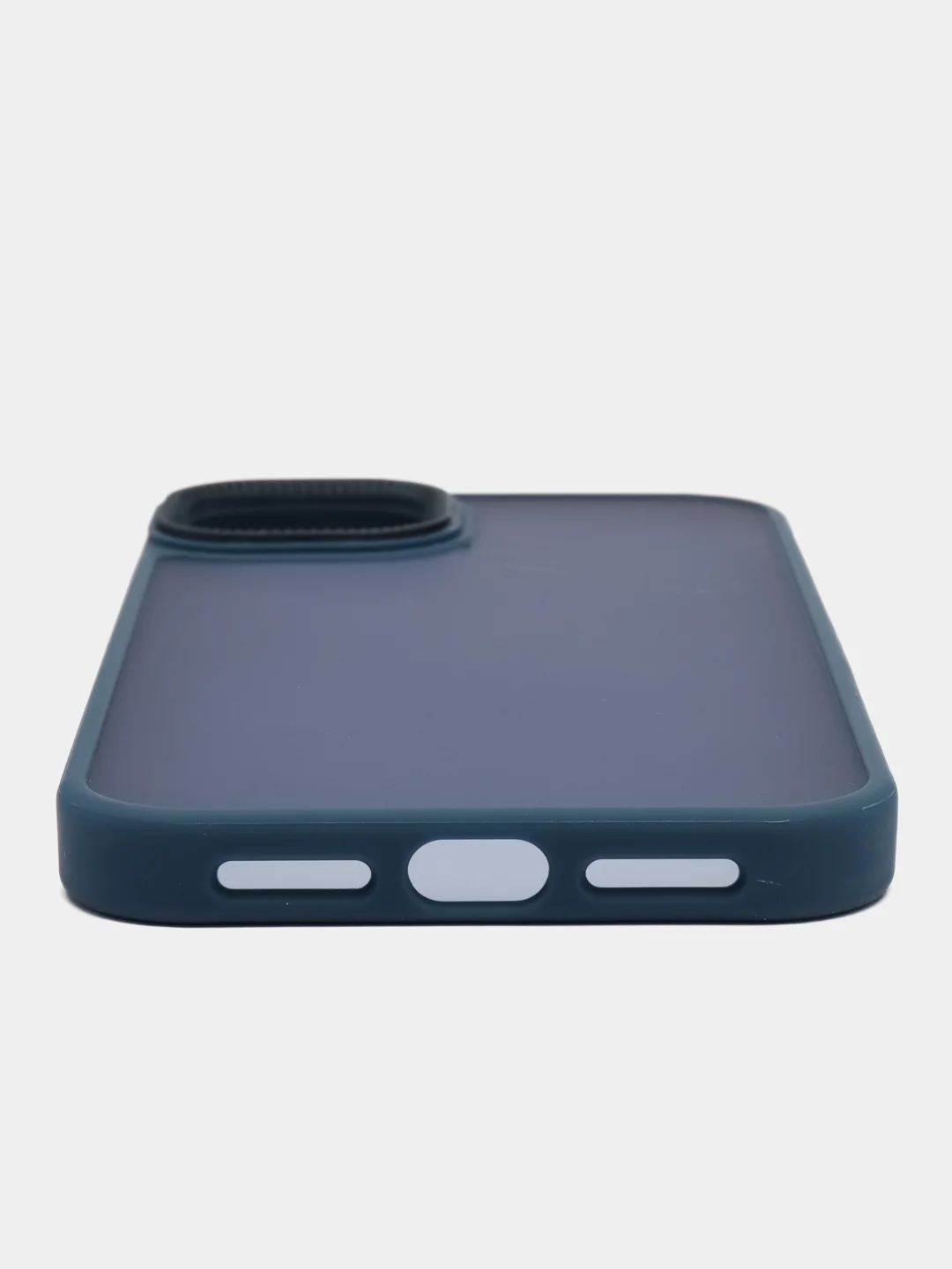 Пурпурный чехол матовый на iPhone 11, 14, 14 Pro, 14 Pro Max, 15 Pro, полупрозрачный, с глянцевой рамкой