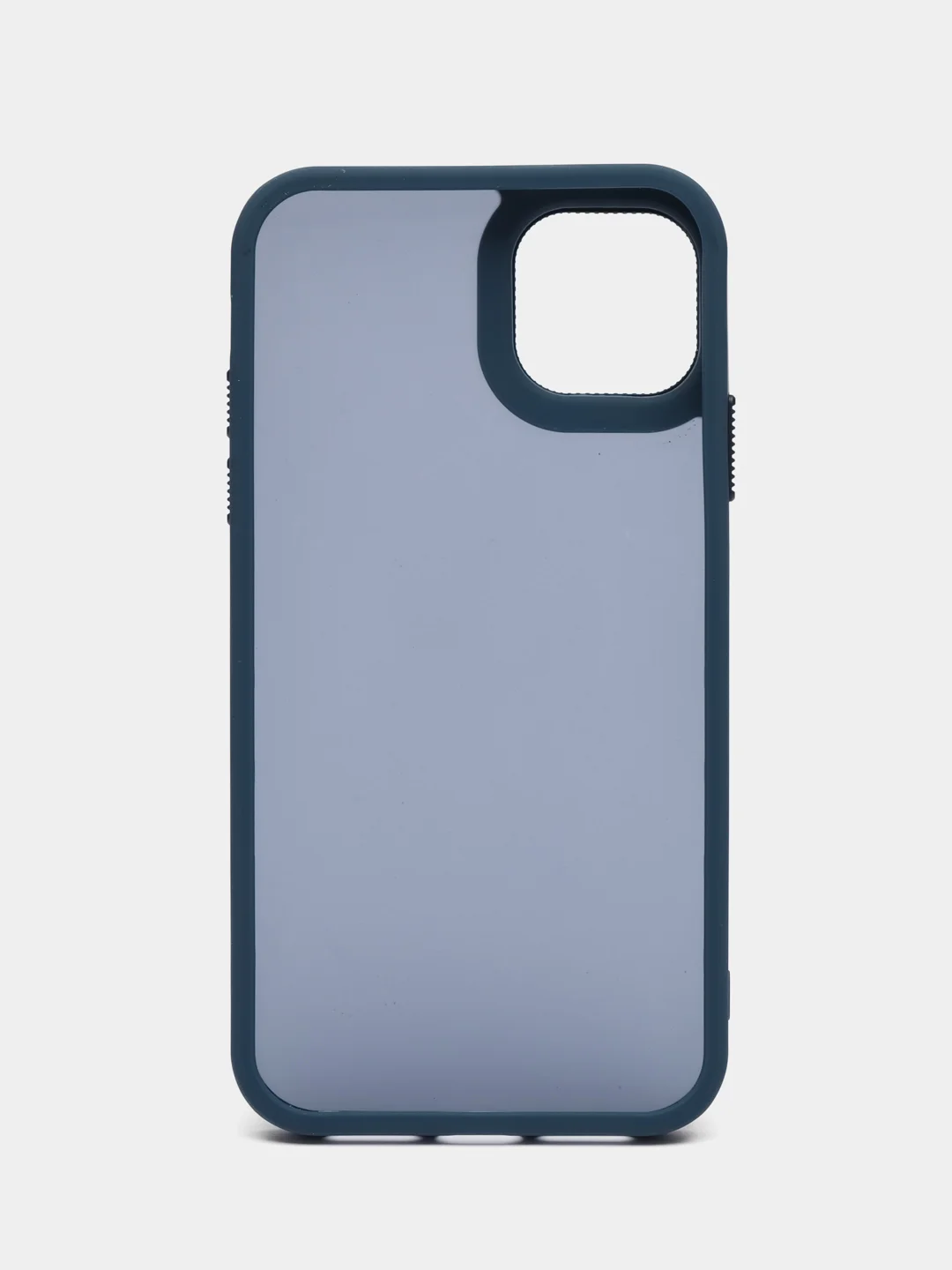 Пурпурный чехол матовый на iPhone 11, 14, 14 Pro, 14 Pro Max, 15 Pro, полупрозрачный, с глянцевой рамкой