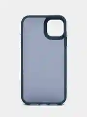 Пурпурный чехол матовый на iPhone 11, 14, 14 Pro, 14 Pro Max, 15 Pro, полупрозрачный, с глянцевой рамкой