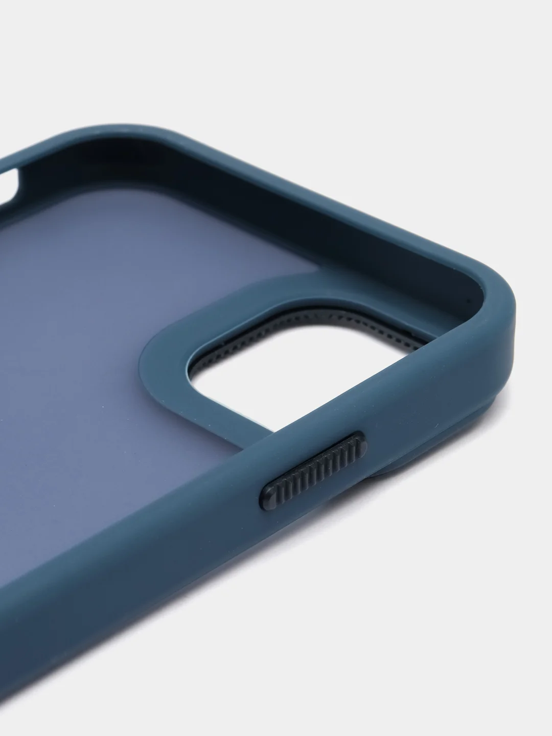 Пурпурный чехол матовый на iPhone 11, 14, 14 Pro, 14 Pro Max, 15 Pro, полупрозрачный, с глянцевой рамкой