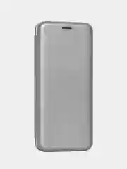 Серебряный чехол-книжка на Realme C11 2020 / Реалми С11 2020