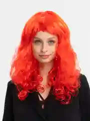 Медный парик Мальвины, волнистый