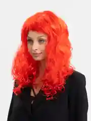 Медный парик Мальвины, волнистый