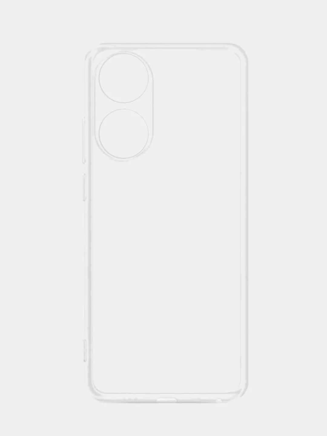 Прозрачный чехол Oppo A78 / Оппо А78, прозрачный, силиконовый, с защитой камеры