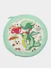 Зеленый полотенце кухонное круглое из микрофибры, д.30 см