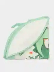 Зеленый полотенце кухонное круглое из микрофибры, д.30 см