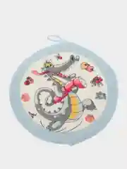 Ледяной полотенце кухонное круглое из микрофибры, д.30 см
