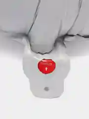 Белый новогодний фольгированный воздушный шар, шар под елку