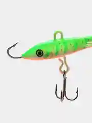 Салатовый балансир Rapala для зимней рыбалки Jigging Rap W3 GTU, 5 см, 6 г