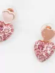Серьги розовое сердце Барби