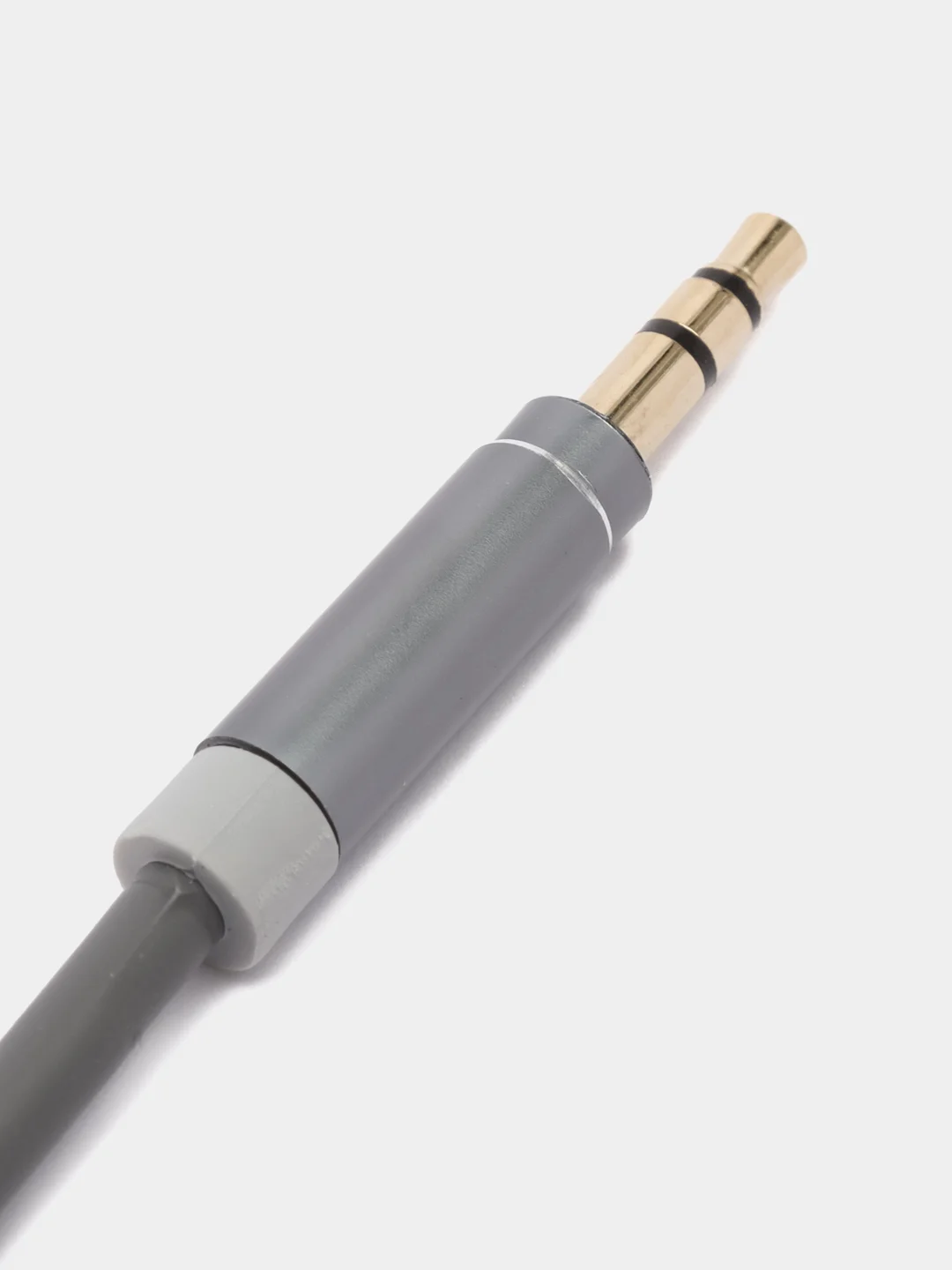 Кабель 3,5 мм mini Jack-mini Jack, 1 м, оплетка TPE, поворотный штекер, пластик