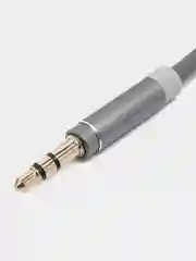 Кабель 3,5 мм mini Jack-mini Jack, 1 м, оплетка TPE, поворотный штекер, пластик