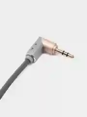 Кабель 3,5 мм mini Jack-mini Jack, 1 м, оплетка TPE, поворотный штекер, пластик