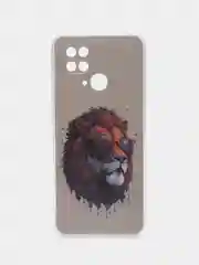Тёмно-коричневый чехол для Xiaomi Redmi 10C, Poco C40 / Сяоми Редми 10С, Поко С40, силиконовый, с рисунком