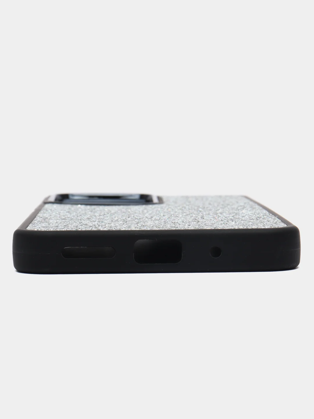Серебряный чехол для Xiaomi Redmi 12 / Сяоми Редми 12, силиконовый, с блестками