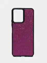 Фуксия чехол для Xiaomi Redmi 12 / Сяоми Редми 12, силиконовый, с блестками