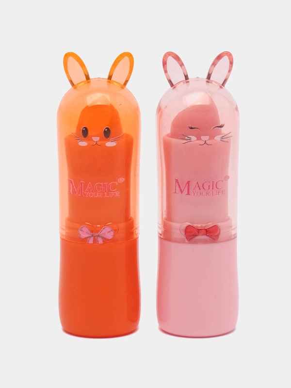 Бальзам для губ, увлажняющий, Lip Balm зверушки, 2 шт