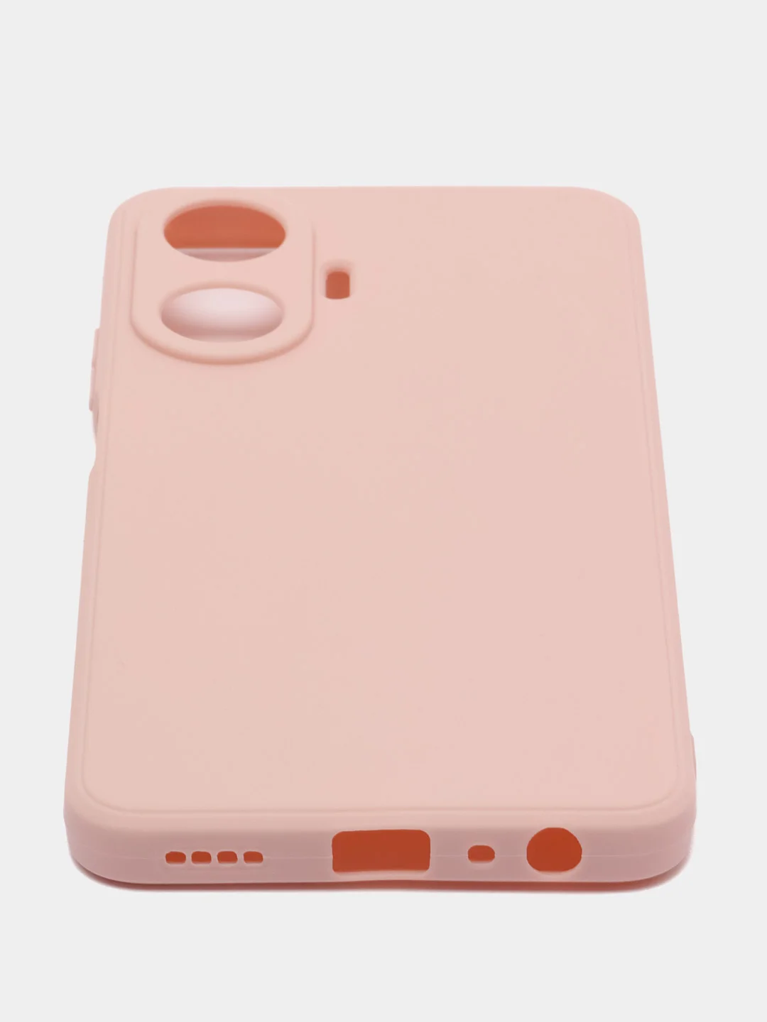 Бежевый чехол Realme C55, Реалми С55, силиконовый, матовый