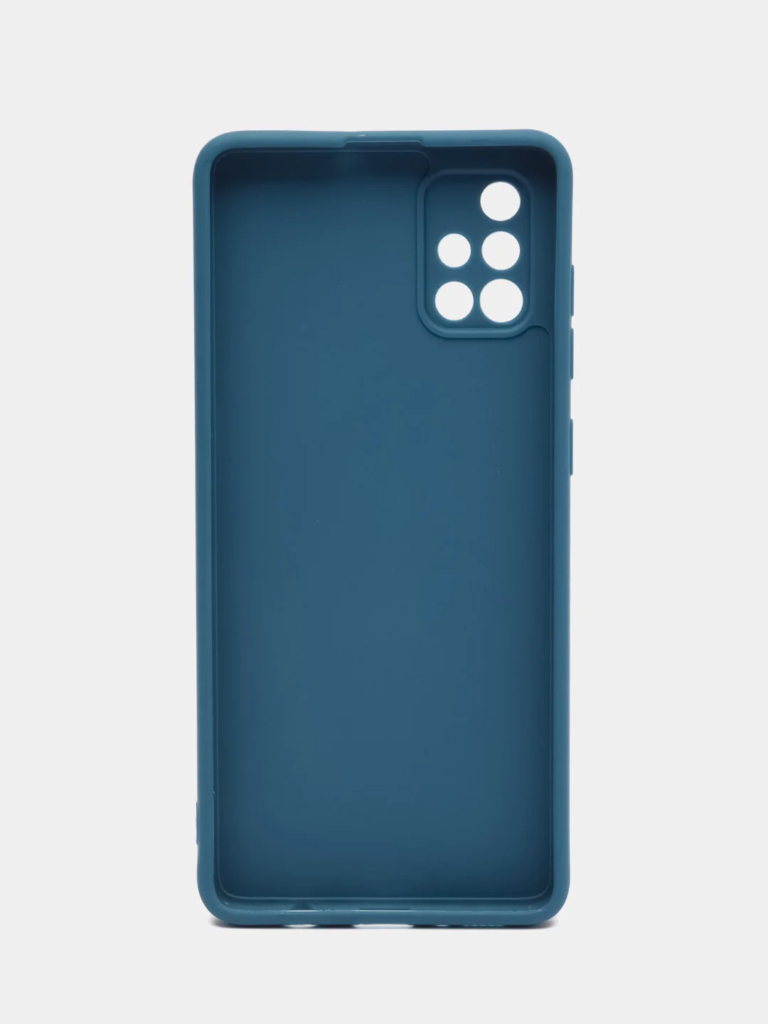 Синий чехол Samsung Galaxy A71, Самсунг Галакси А71 силиконовый, цветной, матовый