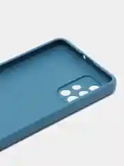 Синий чехол Samsung Galaxy A71, Самсунг Галакси А71 силиконовый, цветной, матовый