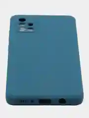 Синий чехол Samsung Galaxy A71, Самсунг Галакси А71 силиконовый, цветной, матовый
