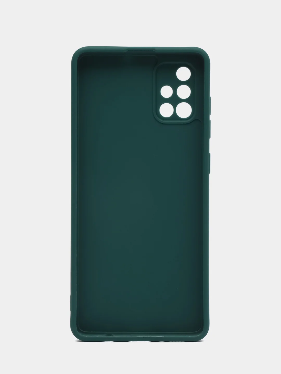 Тёмно-зелёный чехол Samsung Galaxy A71, Самсунг Галакси А71 силиконовый, цветной, матовый