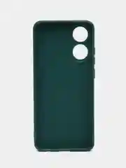 Тёмно-зелёный чехол Oppo A78 / Оппо А78, силиконовый, матовый